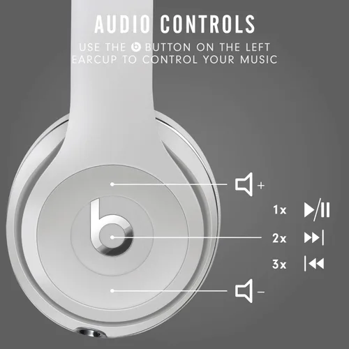 Vista 4 de Auriculares inalámbricos on-ear Beats Solo3 - Chip de auriculares Apple W1, Bluetooth clase 1, 40 horas de tiempo de escucha, micrófono incorporado