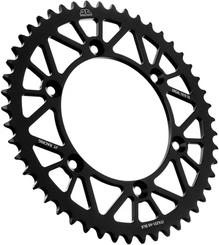 Vista 10 de JT Sprockets JTA251.48BLK Racelite Negra Anodizada de Aluminio 7075 T6 Piñón Trasero, Simple