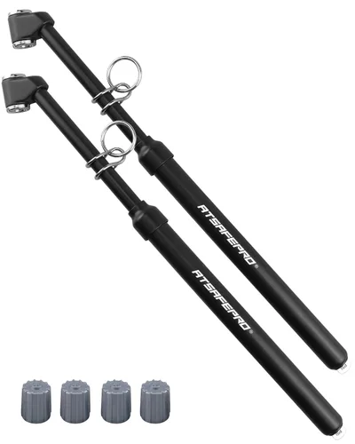 Vista 12 de ATsafepro Medidor de presión de neumáticos para semirremolque, rango de calibre de neumáticos de alta resistencia a 150 PSI/10 bar, medidor