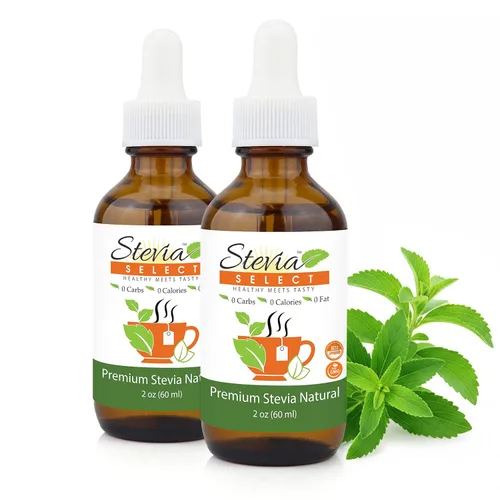 Vista 9 de Stevia Select Gotas líquidas de stevia llana, edulcorante cero calorías, extracto de stevia puro líquido natural, sustituto de azúcar a base