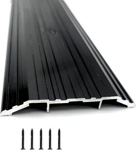 CBW Umbral de aluminio de 4 pulgadas de ancho 1/2 pulgadas de alto - 36 pulgadas de largo (anodizado negro)