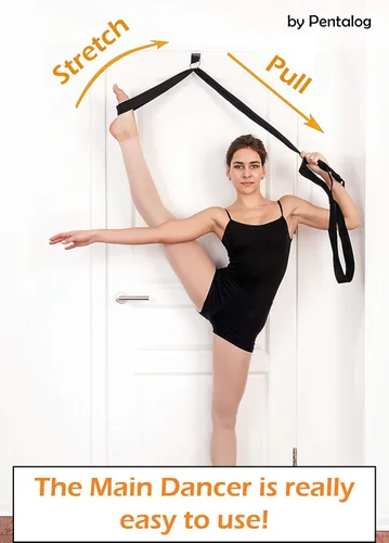Vista 2 de Banda elástica para mejorar el estiramiento de piernas - Equipo perfecto para el hogar para ballet, danza y ejercicio de gimnasia - Excelente regalo