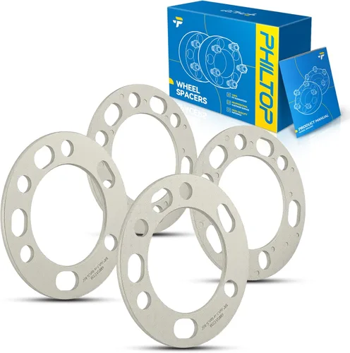 Vista 61 de PHILTOP 4x100 1.25" Espaciadores de rueda para Yaris, 2 piezas de espaciadores de rueda centrados en buje con 54.1mm de diámetro interior del buje