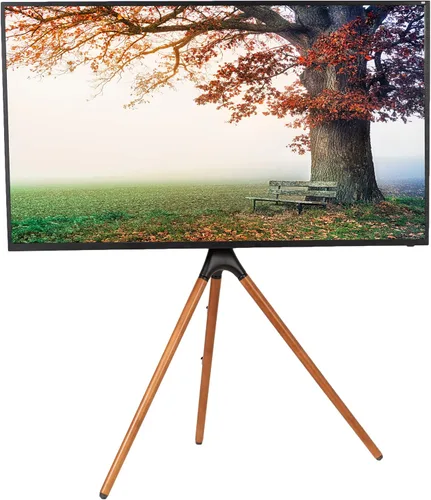 Vista 10 de VIVO Artistic Easel para pantalla LED LCD de 45 a 65 pulgadas, soporte de pantalla de TV de estudio, soporte ajustable para TV con giro y base