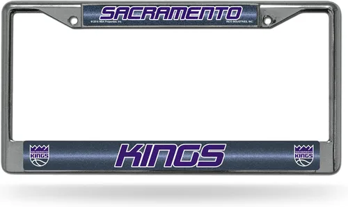 Vista 24 de NBA Bling Chrome License Plate Frame with Glitter Accent