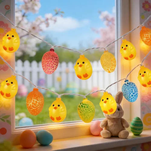 Vista 11 de 8.5Ft Patriotic Red White Blue Star String Lights, 10 LED Plug in Connectable Fairy Lights for 4th of July Independence Day, Outdoor Waterproof Star