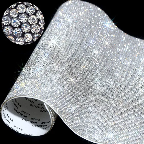 Vista 32 de Outus 12000 Piezas Hoja de Pedrería Brillante Pegatinas de Pedrería Pegatina de Decoración DIY para Automóvil Pegatinas Autoadhesivas de Gemas