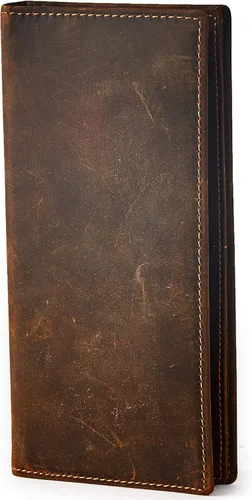 BRASS TACKS Leathercraft Vintage Top Grain Leather Wallet for Men Gift Box