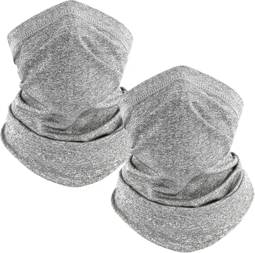 Vista 27 de TICONN Polaina para el cuello, bufanda, calentador de cuello, transpirable, resistente al sol y al viento, para esquí, pesca, senderismo, ciclismo