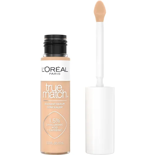 Vista 17 de L'Oreal Paris True Match - Corrector de suero radiante, corrector iluminador debajo de los ojos con 1.5% de ácido hialurónico y cafeína, C1, 0.33