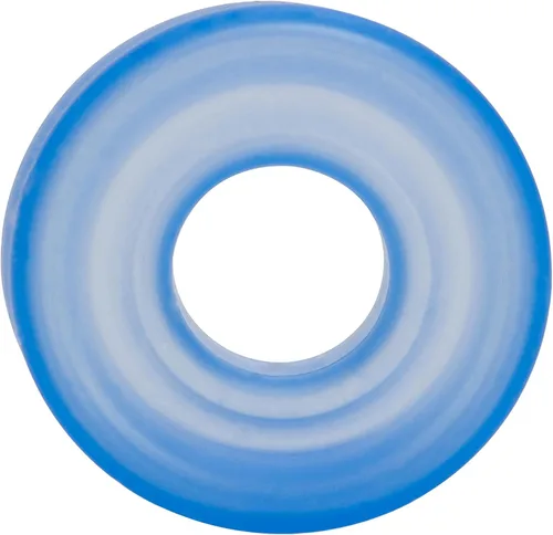 Vista 3 de CalExotics Funda de silicona avanzada – Anillo cómodo para bomba de pene masculina – Accesorio para ampliación del pene – 3 pulgadas – Azul