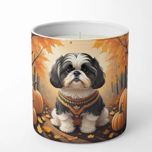 Vista 45 de Caroline's Treasures DAC1001CDL Affenpinscher Fall Decorative Soy Candle Nature Soy Wax Essential Oil Home Decor Ideal for Bedroom Kitchen Bath