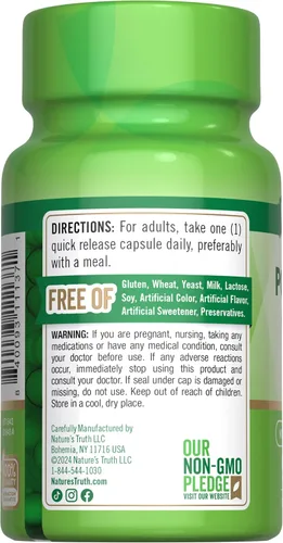 Vista 7 de Nature's Truth Suplemento de citrato de potasio 275 mg 90 cápsulas Sin OMG y sin gluten