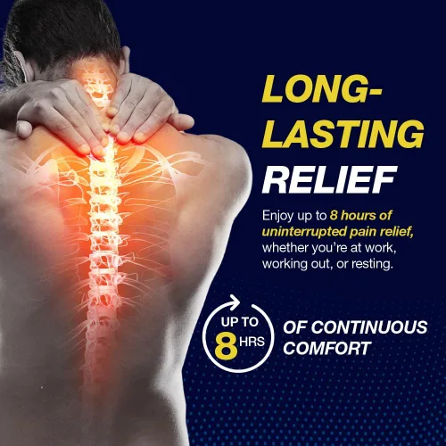 Vista 6 de AREX - Parche para aliviar el dolor fresco y caliente, mediano, 1 paquete (10 parches en total)