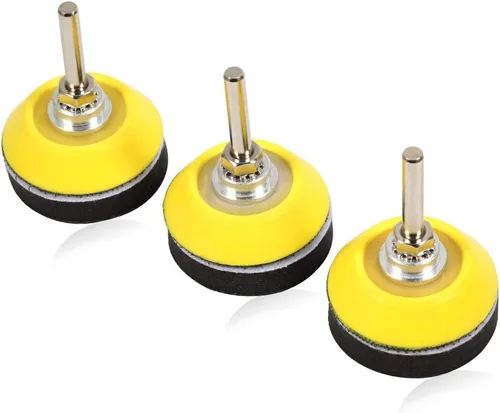 Vista 8 de SPEEDWOX Kit de almohadillas de lijado de gancho y bucle, 3 paquetes de 1 pulgada con accesorio de taladro de vástago y almohadilla de pulido