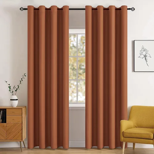 Vista 92 de MIULEE Cortinas opacas para dormitorio o sala de estar, juego de 2 paneles de cortina para ventana con aislamiento térmico y bloqueo de luz