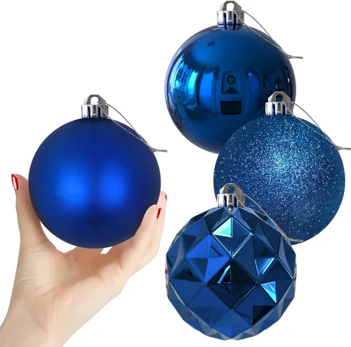 Vista 154 de Bolas pequeñas de Navidad doradas de 1.6 pulgadas, adornos de decoración para árbol de Navidad, bolas colgantes inastillables para decoraciones
