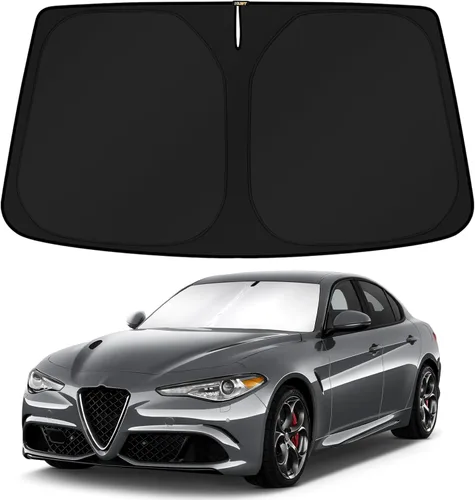 Vista 45 de KUST Parasol para parabrisas para BMW X1 F48 2016, 2017, 2018, 2019, 2020, 2021, 2022, accesorios de ajuste personalizado, parasol plegable