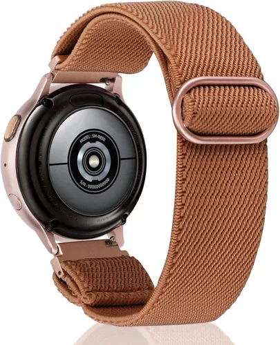 Vista 27 de TOYOUTHS Correa elástica de nylon de 20mm compatible con Samsung Galaxy Watch 7/6/5/4/FE/Active 2 de 40mm 44mm/Watch 6 Classic de 43/47mm/Watch 5