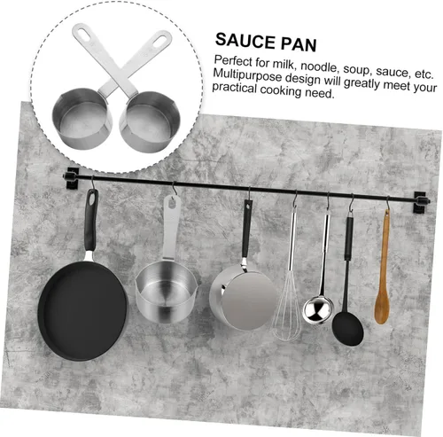 Vista 6 de 1 cacerola de inducción wok líquido tazas medidoras sartén antiadherente con tapa olla de pasta de acero inoxidable mini olla olla sopa sartén hogar