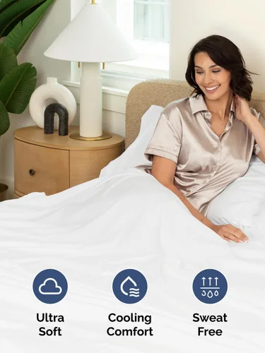 Vista 5 de Juego de sábanas de bolsillo extraprofundo, transpirables, refrescantes, suaves, de ajuste fácil y seguro, sin arrugas y cómodas, para hotel, 4