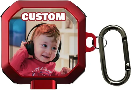 Vista 17 de Funda personalizada compatible con Samsung Buds FE 2023, Buds 2 Pro 2022, Buds 2 2021, Buds Pro 2021, Buds Live 2020, con nombre, texto, logotipo