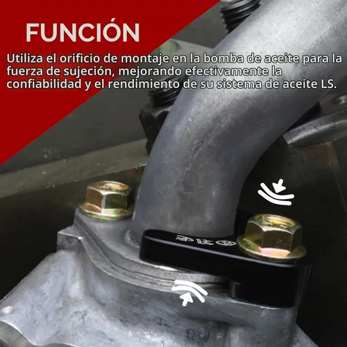 Vista 6 de Soporte de tubo de recogida de bomba de aceite Compatible con motor LS LS1 LS2 LS3 4.8 5.3 6.0L