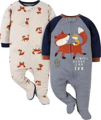 Gerber Sleep 'N Play - Paquete de 2 bebés, Blue Fox Adventure