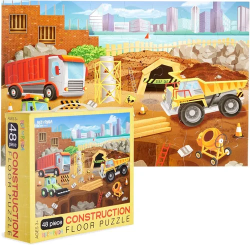 Vista 11 de BLUE PANDA Rompecabezas educativo de piso de aprendizaje - 48 piezas, 2 x 3 pies, multicolor, Arca de Noé - Aprendizaje preescolar y desarrollo