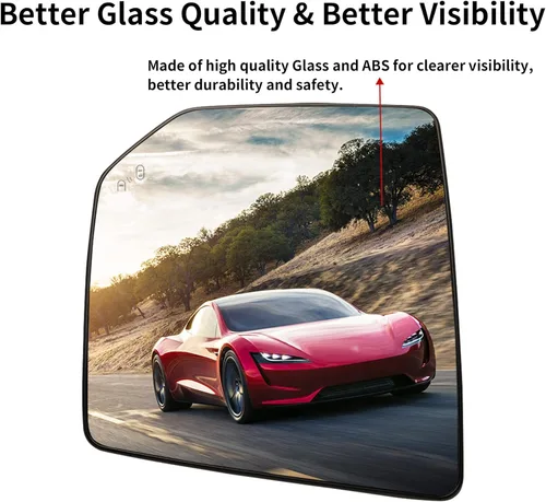 Vista 5 de Espejo lateral del conductor de repuesto para Ford F150 2015 2016 2017 2018 2019 2020 - Espejo convexo, espejo retrovisor lateral izquierdo