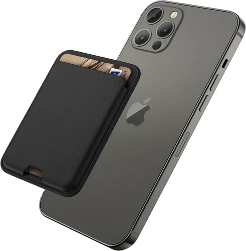 Vista 15 de Cartera magnética iLodn compatible con MagSafe para iPhone 17 16 15 14 13 12 Pro Max Air Plus, tarjetero Mag 3 Safe adhesivo para accesorios