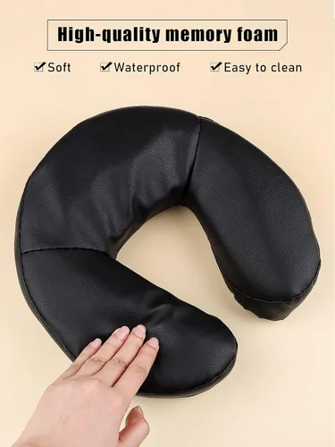 Vista 3 de Kalolary Cojín de masaje para mesas de masaje, reposacabezas universal de media luna, reposacabezas para cuello, almohada para sillas de masaje