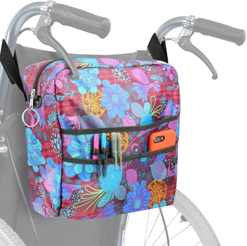 Vista 11 de Bolsa de transporte Vive para andador, universal, para accesorios de sillas de ruedas, andadores, andadores con ruedas y sillas de transporte, que