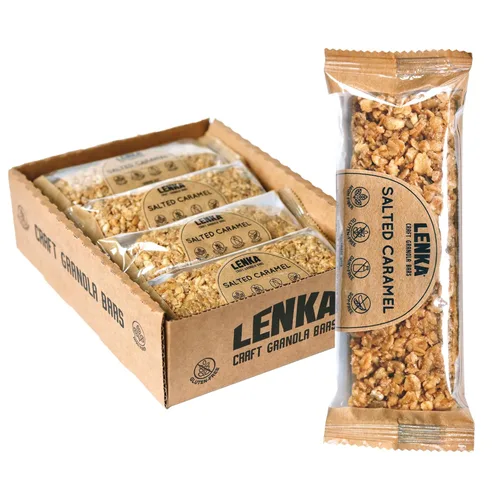 Vista 9 de Barras Lenka - Barras de snack de nueces y bayas, sin gluten, alta fibra, kosher, saludables, sin sabores artificiales, envueltas individualmente
