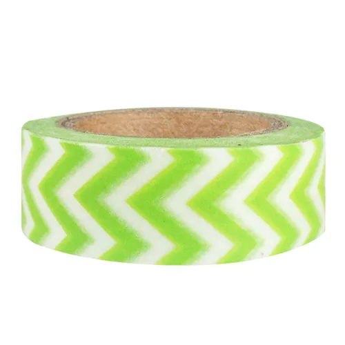 Vista 36 de Wrapables Cinta adhesiva japonesa a rayas Washi - Rayas cortas negras y multicolor
