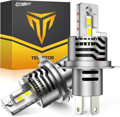 FAHREN Bombillas H4/9003, bombilla antiniebla HB2 mejorada de tamaño mini 1:1 Plug and Play, paquete de 2