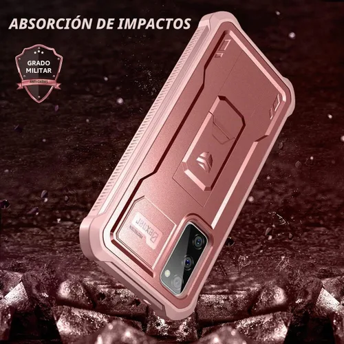 Vista 6 de Dexnor Funda para Samsung Galaxy S20 FE, [Protector de Pantalla y Soporte Integrados] Protección de Grado Militar de Servicio Pesado a Prueba