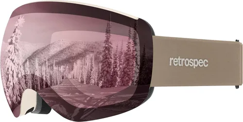 Vista 7 de Retrospec Traverse Plus Ski & Snowboard Snow Goggles and Interchangeble Lenses for Men and Women, Anti-Fog and OTG Design
