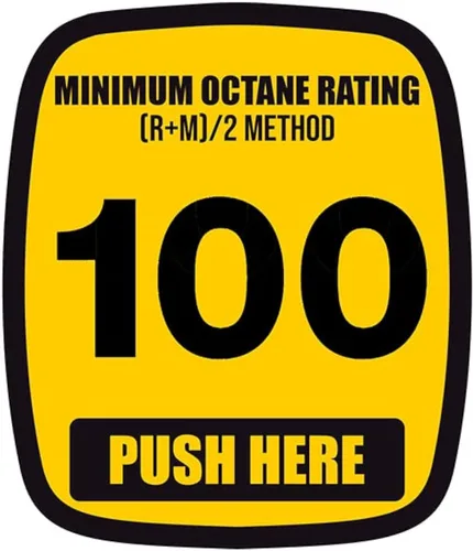 Vista 13 de Pegatina de 85 octanos (clasificación mínima de octano de gasolina para bombas de combustible y estaciones de servicio (2 x 2.5 pulgadas)