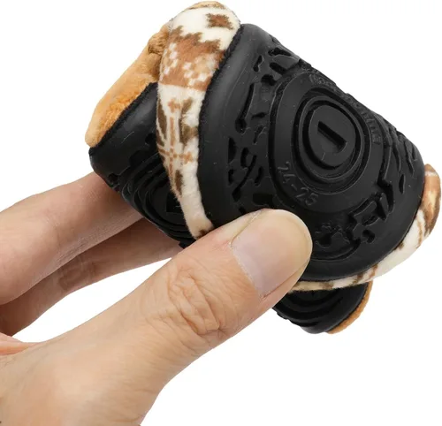 Vista 5 de L-RUN - Pantuflas de casa para niños pequeños y niñas, para interiores, calcetines calientes para niños