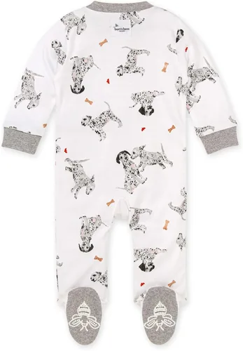 Vista 2 de Burt's Bees Baby - Pijama de una pieza para bebé niño, para dormir y jugar, algodón 100% orgánico, overol de una pieza con cremallera frontal
