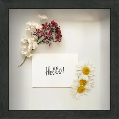 Vista 35 de FrameWorks Marco de Caja de Sombra de Madera Negra de 8" x 8" – Vitrina con Parte Trasera de Fieltro Suave, Caja de Memoria con Vidrio Templado