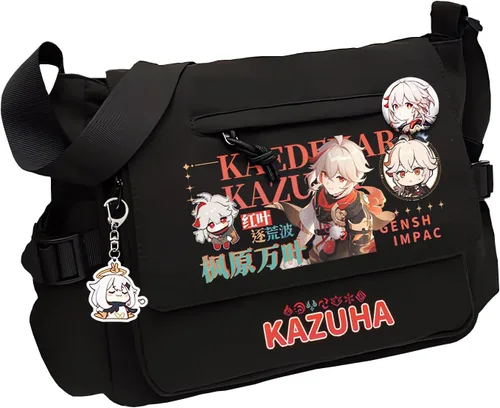 Vista 8 de Game Handbag Crossbody Bag, Cute Single Shoulder Bag, Adult 3D Print Anime Backpack Black-2