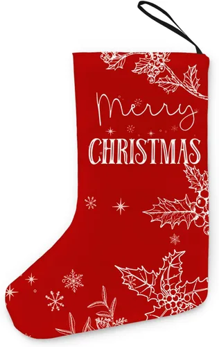Vista 10 de Medias de Navidad vintage de 16 pulgadas, medias de Navidad rojas, decoración de Papá Noel vintage, medias de Navidad, decoración de calcetines
