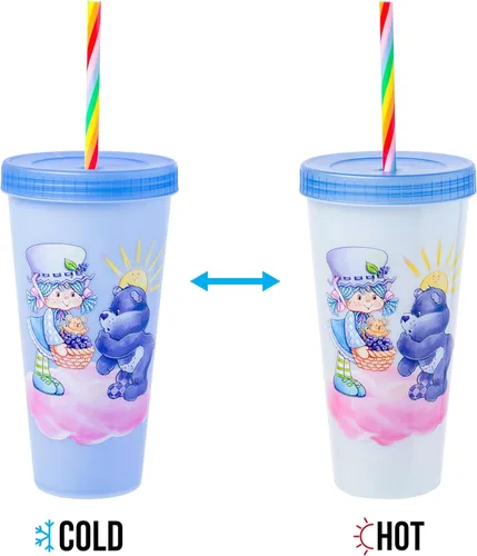 Vista 158 de Silver Buffalo Disney Nightmare Before Christmas Character Grid - Paquete de 4 vasos de plástico que cambian de color, 24 onzas