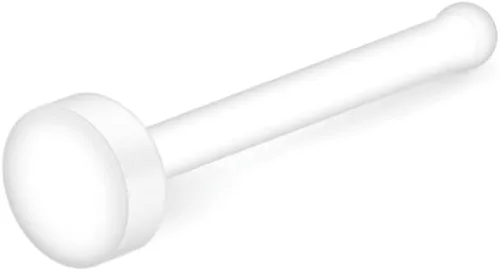 Vista 5 de Anicina Anillos transparentes para la nariz para el trabajo, retenedor de piercing transparente de herradura, retenedor de tabique de plástico