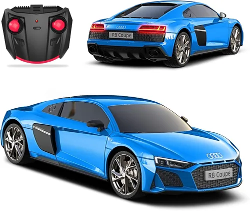 AEROQUEST Auto de control remoto Audi 1:24 (R8 Coupe-azul)