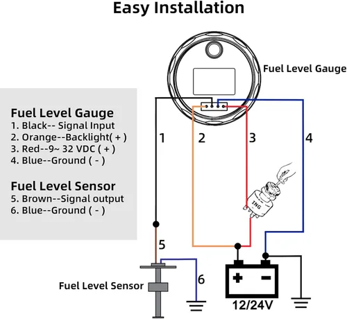 Vista 4 de RUPSE Unidad emisora de combustible para barco, tanque de combustible, unidad de envío de combustible y agua, sensor de nivel de combustible