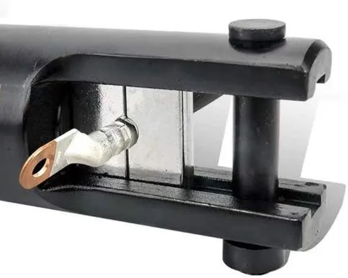 Vista 5 de AMZCNC Engarzadora de cable hidráulico industrial de 16 toneladas, 9 AWG a 600 MCM Kit de herramientas de cable de terminal eléctrico incluye 13