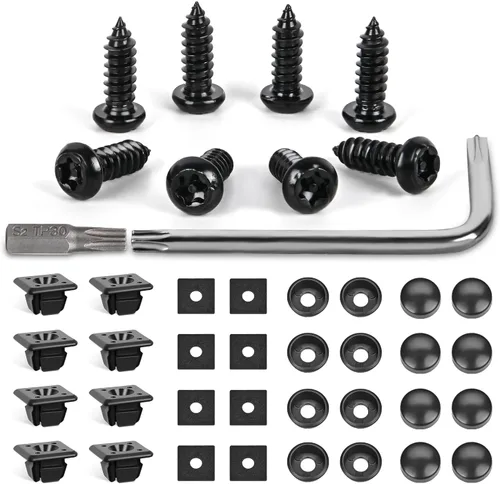 Vista 13 de GOOACC 70 piezas de protección contra salpicaduras para el motor, tornillos de protección del cuerpo del parachoques del guardabarros, retenedores